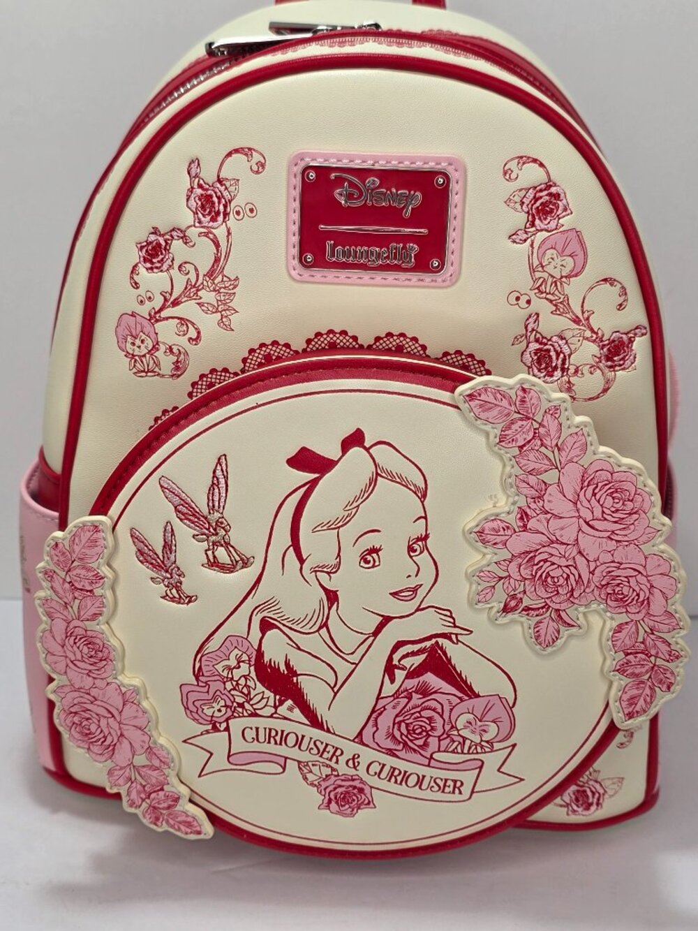 Loungefly Disney Alice in Wonderland Tonal Alice Floral Scented Mini Backpack